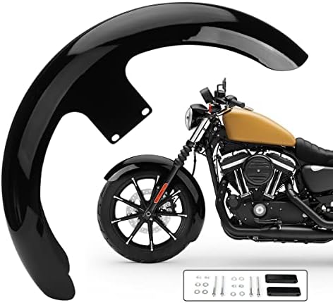 19 inches Upgraded version Mudguard Front Fender, Wheels Wrap Front Fender Fit for Harley Touring Road King Road Glide Electra Glide Street Glide