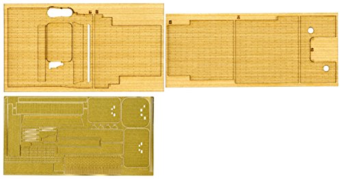 Pont en bois Kaga 1/350 avec découpe laser pour porte-avions de la Marine
