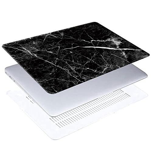 Coque MacBook Pro 13 rigide haut de gamme Marble Black et sa protection clavier - 4