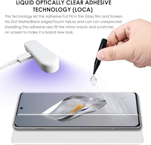 Image of AVOAR - (Pack 1 Pack 1 Perfect - Fits Design Curved Tempered Glass Screen Protector For OnePlus 12R | UV Tempered Glass Protector For OnePlus 12R - 9H Hardness /HD /Fingerprint Working