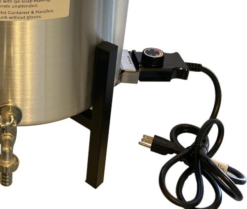 Super Large 65 LB Wax Melter for Candle Making: Electric Aluminum Wax Melting Pot Machine + Regular Size Quick-Pour Spout & Free Ebook