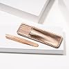 Tweezerman Rose Gold Mini Slant Tweezer with Case - Eyebrow Tweezers for Women and Men