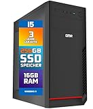 Intel i5 - Business Office Multimedia Computer mit 3 Jahre Garantie! | 16 GB RAM | 256GB SSD | DVD ± RW | USB 3.0 | Windows 11 Prof. 64-Bit | WiFi und Bluetooth