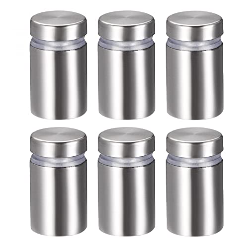 uxcell 5/8 Dia x 1-1/8"(16x27mm) Standoff Screws Wall Mount Sign Holders Acrylic Glass Nails 6pcs