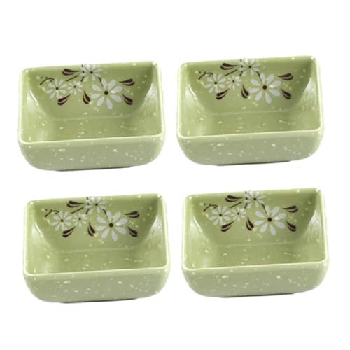 Cabilock Sauce Dishes 4 Pack Small Seasoning Bowls Soy Sauce Dish Spice Serving Plates Stylish Spacious
