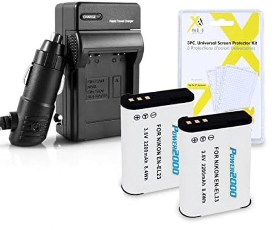Nikon - ニコン　coolpix P900　予備バッテリー2個 Amazon.com : 2 Pack Battery and Charger Kit for Nikon