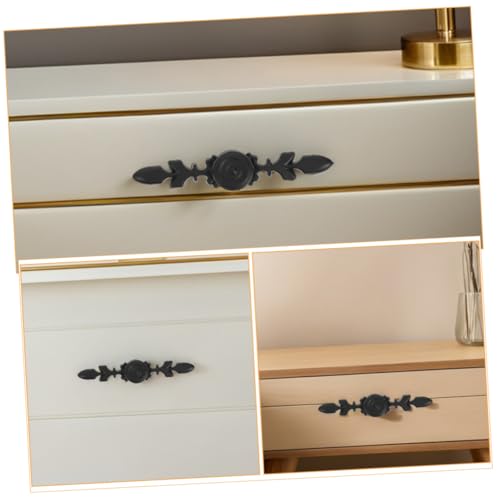 Tiradores de retro Gadpiparty para tocador de dormitorio y mesita de noche de aluminio, 4 unidades 4