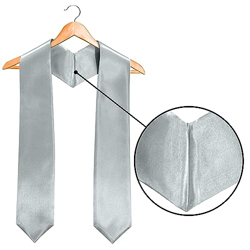 Image of Plain Graduation Stole Sash 60 Inch Unisex Adults Solid