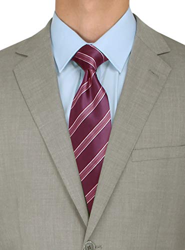 DTI BB Signature Men's 2 Button Modern Fit Suit Set Two Piece Jacket with Pant3