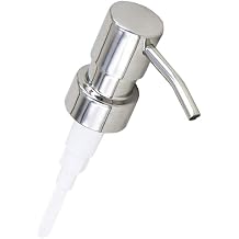 Stainless Steel Soap and Lotion Dispenser Pump Dispenser Replace Head Bottle Dispenser Pumps Polished Replacement Pump Apply to 2.5cm/ 0.98in Diameter