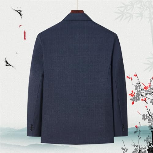 Elderly Men's Zhongshan Suit Set, Dad's Spring and Autumn Suit, Chinese-Style Tang Suit for Grandfathers4