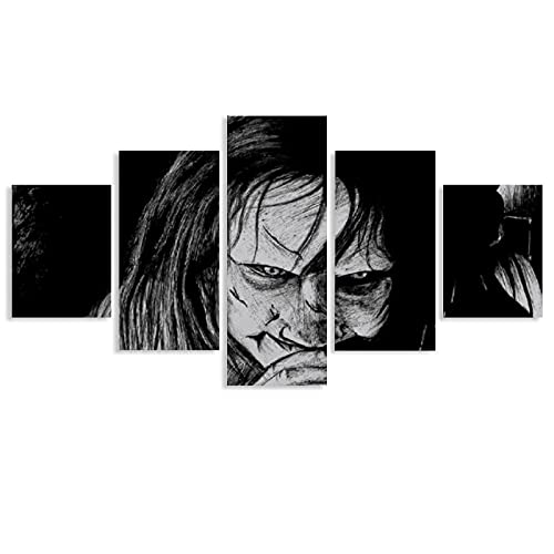 Póster de película de terror exorcista en lienzo para pared, póster moderno para decoración de la pared del hogar, estilo unframe-1 2 x 30 x 20 cm, 2 unidades, 20 x 22 x 1 x 2 cm