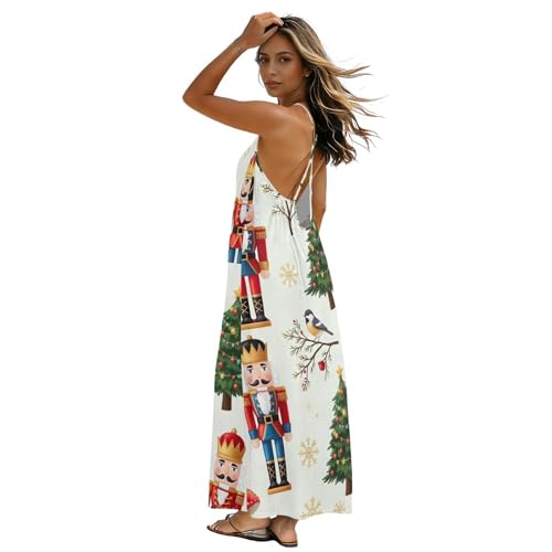 Robe d'été motif casse-noisette dos nu parfaite pour vos soirées de vacances