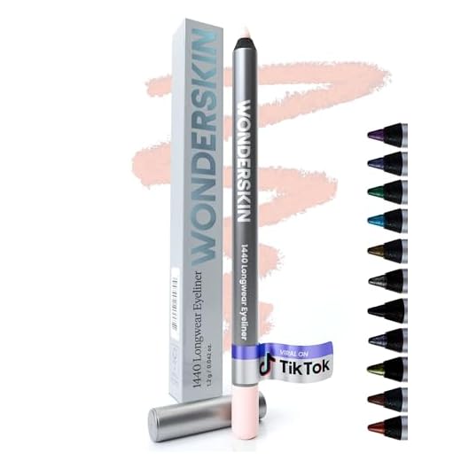Wonderskin 1440 Longwear Waterproof Eyeliner Pencil, Pink Pencil Eyeliner, Smudge Proof Eye Liner (Icing)