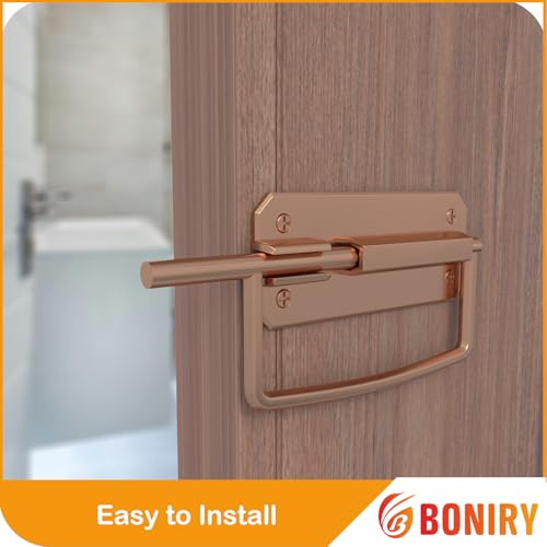 Image of Boniry Door Lock /Latch- Premium Door Locks for Main Door - High Security Main Door Latch for Home and Office - Durable and Reliable Door Latch for Enhanced Safety (Rose Gold)