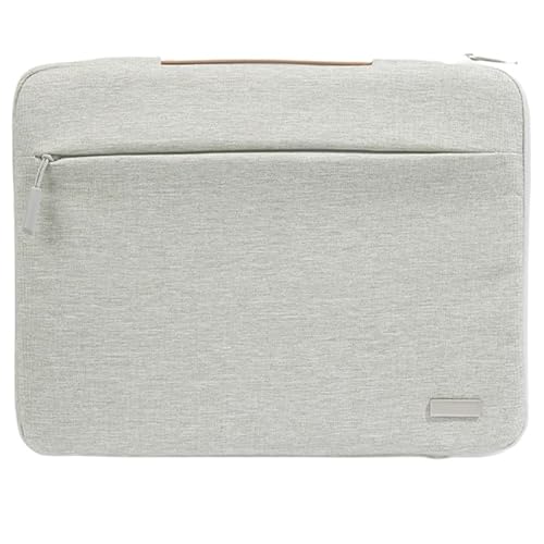 Housse ordinateur portable 14 pouces antichoc gris clair avec poignée intégrée