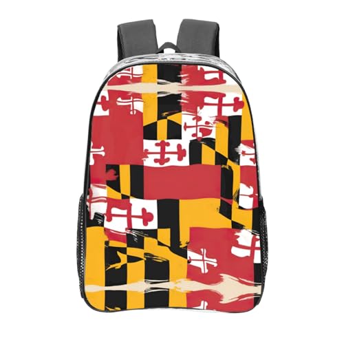 Sac à dos transparent Maryland noir en taille unique pour le travail et le sport