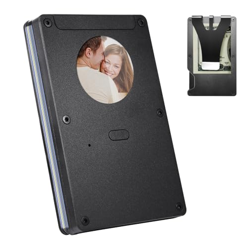 Slim&Thin wallet for men ; Rfid wallet mens ; Slim RFID Credit Card Holder ; Find My wallets ; Gift Wallet for Men/Women. (Black)