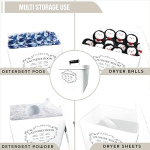 Nineroyallaundrydetergentcontainerdryersheetholderlaundryroomstorageboxfarmhouselaundryroomdecorvintagestylemetalbinwithretroletteringsigndistressedfinish Urban Country Home Decor Nine royal laundry detergent container dryer sheet holder laundry room storage box farmhouse laundry room decor vintage style metal bin with retro lettering sign distressed finish urban country home decor