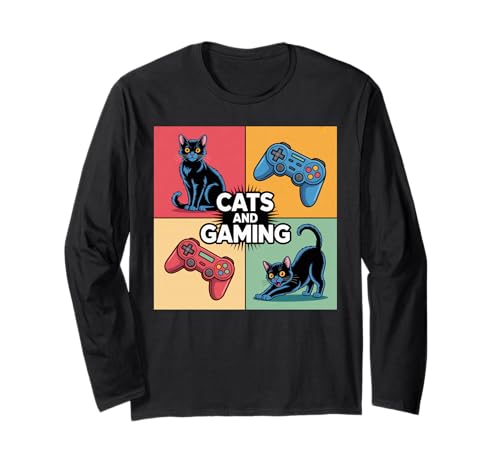 Kids Men Women Cats And Gaming Cat Lovers Gamers ����T�V���c