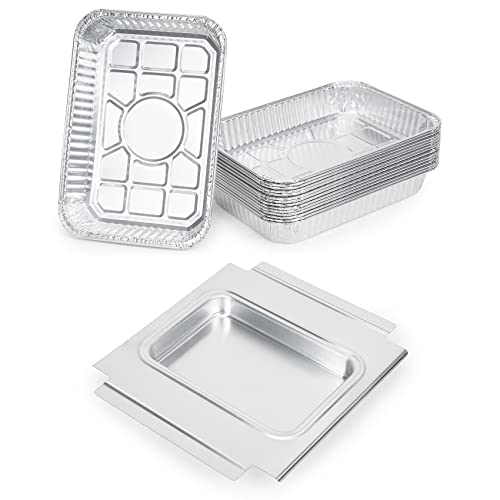 Stanbroil Grill Drip Pan with 15-Pack Foil Liners...