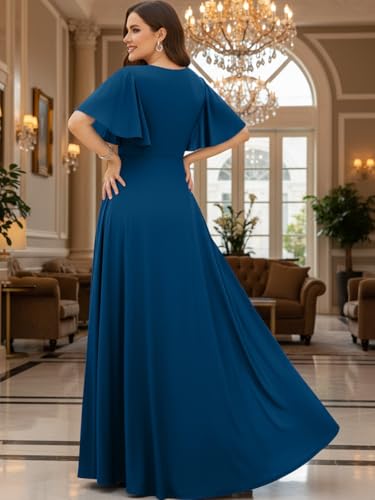 Image of KOH KOH Womens Long Elegant Bridesmaid Evening Cocktail Modest Maxi Dress