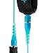 Creatures of Leisure Reliance Comp 6 Shortboard Leash Cyan Speckle Black 6'0