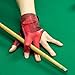 Wnddle Pool Glove Left Hand, Billiards Glove, Billiard Pool Gloves for Left Hand 3 Finger, Snooker Cue Sport Glove Popular Sizes for Men & Women (Red)