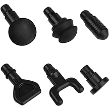 Cosmos 6 Pcs Massage Gun Heads Replaceable Attachment Adapter Deep Tissue Massager Gun Accessories, Assorted Functions for Runner Athletes Muscle Relaxation, Massage Head Connector Dia.18.6-18.8 mm