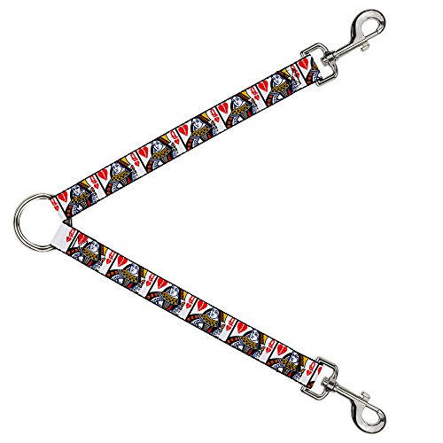 Buckle-Down DLS-W31701 con diseño Queen of Broken Hearts y herrajes metálicos ajustables 2