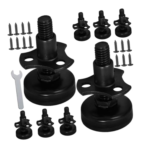 TOBBOMEY 8pcs Adjustable Furniture Levelers Kit Heavy Duty Leveling Feet for Tables Chairs Cabinets Sofas with Felt Pads for Floor Protection Easy Installation Design