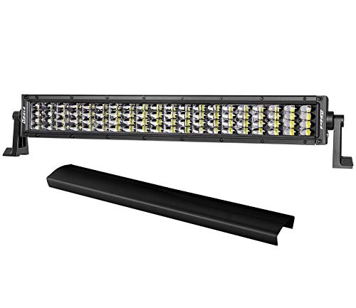 20 Inch LED Light Bar, DJI 4X4 320W Quad Row LED Driving Light Off Road Work Light Spot Flood Combo Beam Fog Lamps