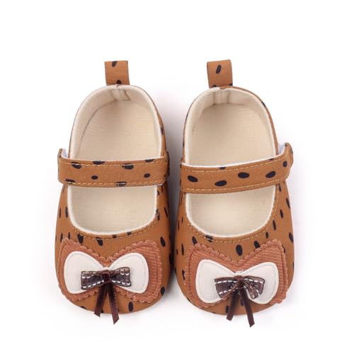 Infant Baby Girl Shoes Baby Mary Jane Flats Princess Bowknot Wedding Dress Shoes Crib Shoe for Newborns, Infants, Babies, and Toddlers4