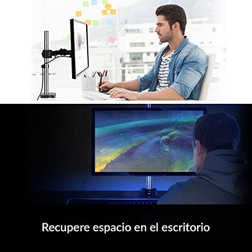 ARCTIC Z1 (Gen 3) - Soporte Monitor, Brazo Monitor hasta 34″/38″ Ultrawide y Máximo 15 kg de Peso, Hub USB para 4 Puertos, Rotación 360°, Ajuste Fácil - Negro