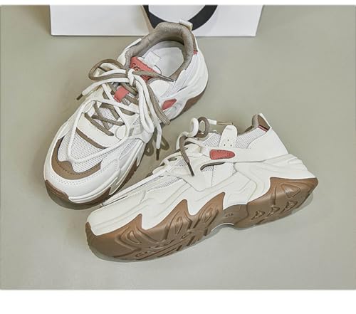 SUCHETA Daddy Schuhe Weibliche Sport Stil Casual Schuhe Koreanische Version der Hundert Matching Dicker Boden Laufschuhe Outdoor Mesh Atmungsaktiv Nicht Stuffy Feet