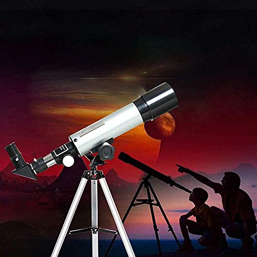 Telescopio astronómico portátil con trípode 360mm 50mm miniatura 5