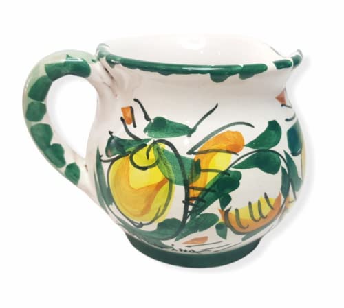 Brocca di Ceramica Siciliana Dipinta a Mano Bricco Collezione Limoni Le Ceramiche di Ketty Messina