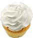 White Plain Fake Cupcake 3 Pack Fake Food