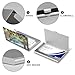 VstaDank Natural Scenery Business Card Holder Fashion Aluminum Alloy Flip Cover Credit Card Holder High End Professional Name Cards Case Exquisite Pocket Metal Cards Holder for Work