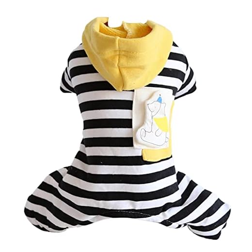 Verliked Husdjur jumpsuit vacker hudvänlig isbjörn ficka hundkläder svart M