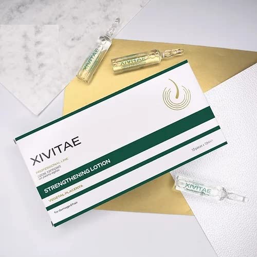 Miniatura 2 de XIVITAE Loción fortalecedora para el crecimiento del cabello, 10 x 0.3fl oz, contiene placenta vegetal y fórmula enriquecida con proteína de soja