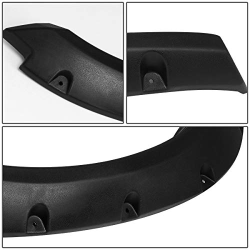 4Pcs Matte Texture Black Pocket-Riveted Style Wheel Fender Flares Compatible With Ram Truck 1500 09-19 #TOP2