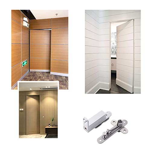 Ranbo Commercial/Home Self Closing Door Pivot Hinges Heavy Duty Hidden Hinges for Wood Doors 360 Degree Shaft Stainless Steel Invisible Pivot Hinge System (Regular) - Image 2