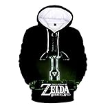 legend zelda breath of the wild walkthrough Herbst-Winter-Pullover Kapuzen-Sweatshirt Beliebte 3D gedruckt Eltern-Kind-Abnutzung Tops