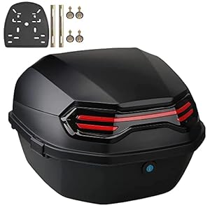 Evports Helmet Luggage Storage Top Case, Motorcycle Tour Tail Box, Universal Motorbike Top Case, Waterproof Shockproof Motorcycle Tour Tail Box For Motorbike Moped Back Rear Case E 5 41oc3ltoqol. sl500 . ss300
