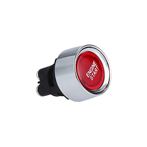 Jtron® Start Engine Button car Dc 12v 50a Red Car Start Engine Button Light Switch Push Start Ignition Switch for Racing Sport (ON)-Off momentary Switch (Red) - Image 4
