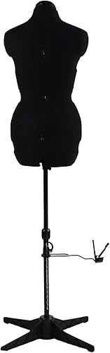 Miniatura 16 de Formas de vestido para costura, maniquí femenino morado ajustable talla 6-14, cuerpo de modelo que se puede sujetar con alfileres con 13 diales y