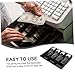 Zerodeko 2pcs Cash Drawer Tray with Clip, Currency Organizer Box with 4 Bill and 3 Coin Compartments, Portable Money Storage Tray for Retail Shops and Small Business Use
