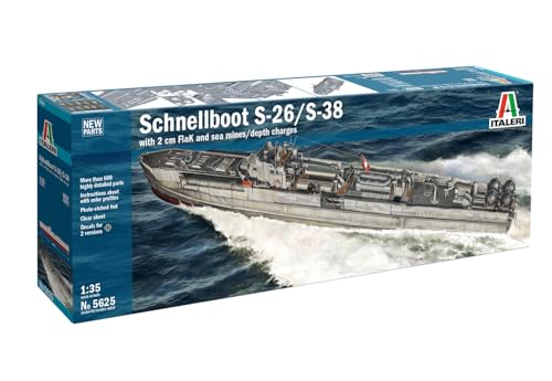 Maquette Schnellboot S-26 S-38 Italeri à construire pour passionné d'histoire
