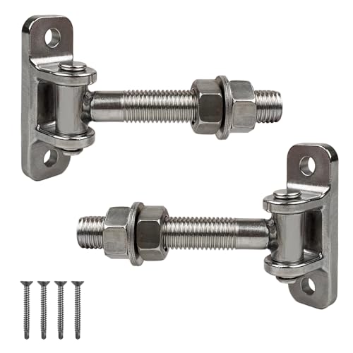 LUMITERRA 2er Set Einstellbares Torscharnier M16, Torangel mit Schrauben, Ladenbänder für Gartentor Türscharniere, Perfekte Lösung Zubehör für...